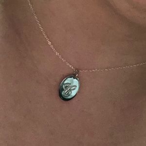 Silver initial “C” neckalace